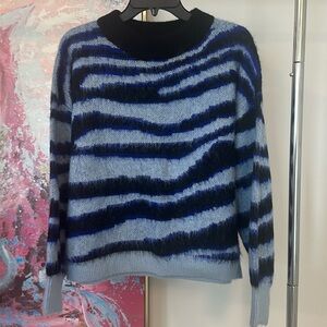 Anthropologie Salma Striped Eyelash sweater